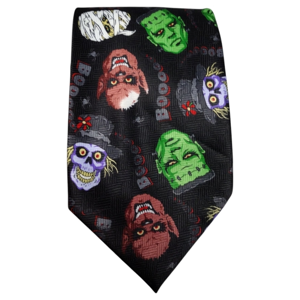 ADDICTION Monster Invisible Man Werewolf Mummy Frankenstein Tie - Picture 1 of 5